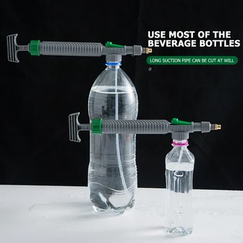 

Mini Water Bottles Sprayer High Pressure Air Pump Manual Sprayer Adjustable Drink Bottle Spray Head Nozzle Garden Watering Tool