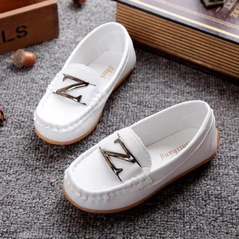 

New Kids Soft Loafers Shoes Boys Fashion Sneakers Children Massage Casual Shoes Kids Girls Flat Leather Shoes Size 21-36