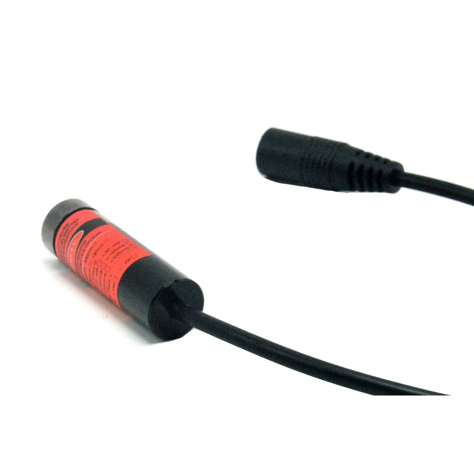 적색 레이저 다이오드 모듈, 3V-5V 모양, 5V 1A 커넥터 포함, 650nm, 100mW 크로스, 13x42mm