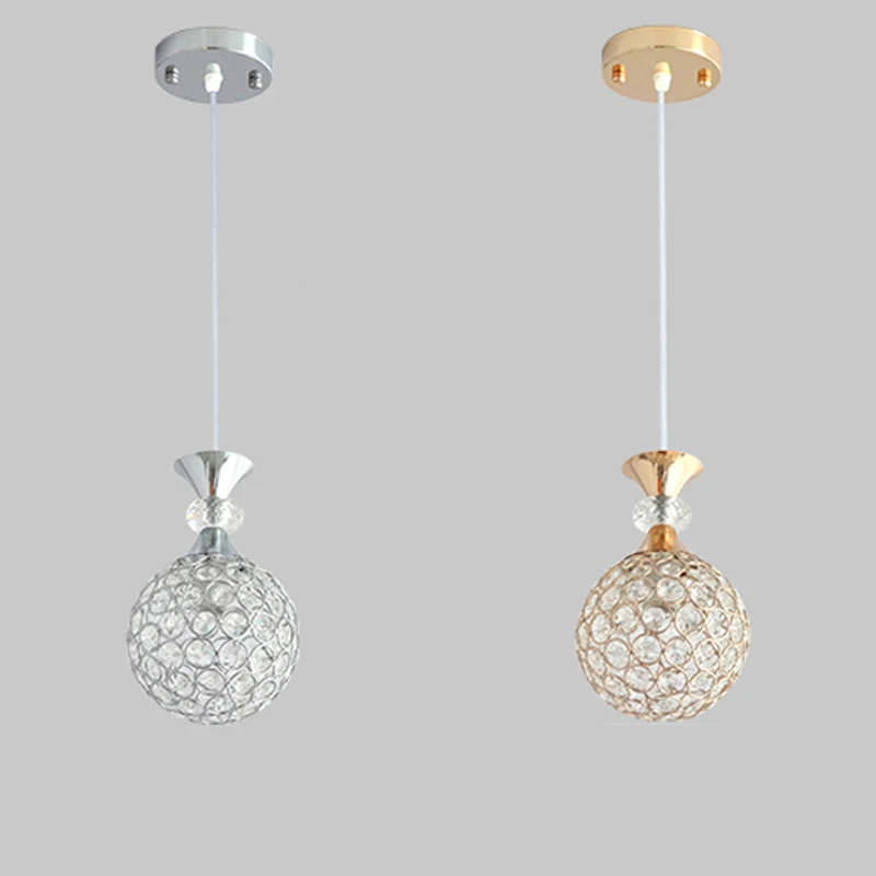 Современные хрустальные подвесные светильники в скандинавском стиле