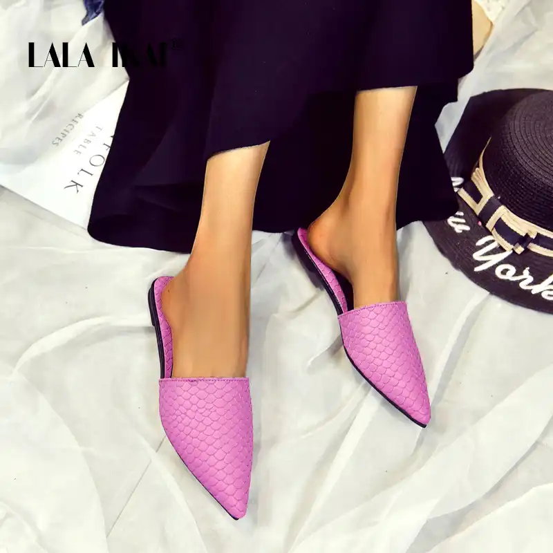 pointed toe house slippers