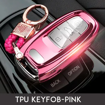 

3 Button TPU Car Remote Key Fob Shell Cover Case For Audi A6L A4L Q5 Q7 A2 A3 A4 A5 A6 S4 S5 S7 B6 B7 B8 B9 Shell Accessories
