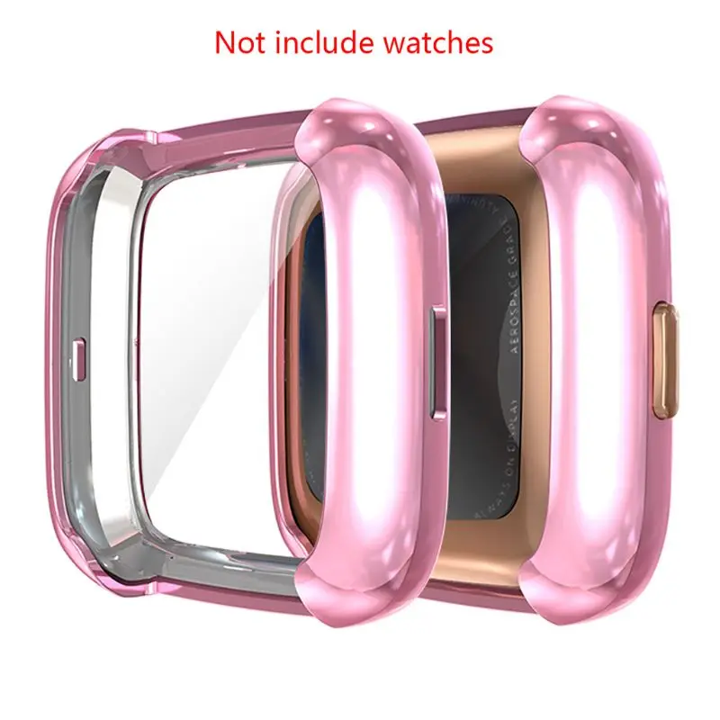 Полное покрытие ТПУ Чехол протектор экрана Защитная крышка для Fitbit Versa 2 Watch