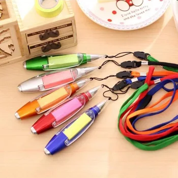 

Ballpoint Pen LED Lights Lanyard Paper Notes School Supplies Office Supplies Novelty Stationery Pen Ideal Present for Kids