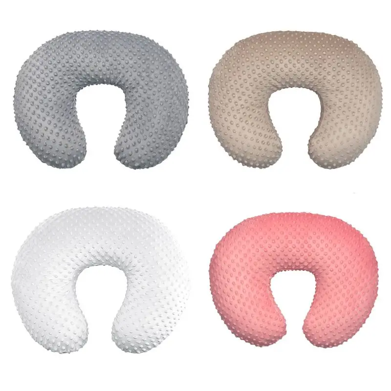Soft Nursing U-shaped Pillow Slipcover Baby Breastfeeding Pillow Cover for Infants