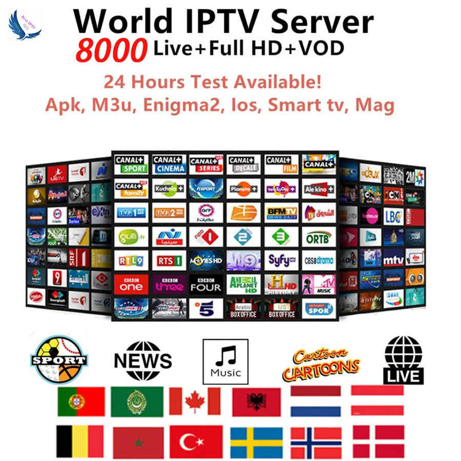 HD мировое IPTV 800 Live 6500+ VOD 4K HD канал лучший для Европы Арабский Android Африка латино Америка Глобальный IPTV подписка ПК