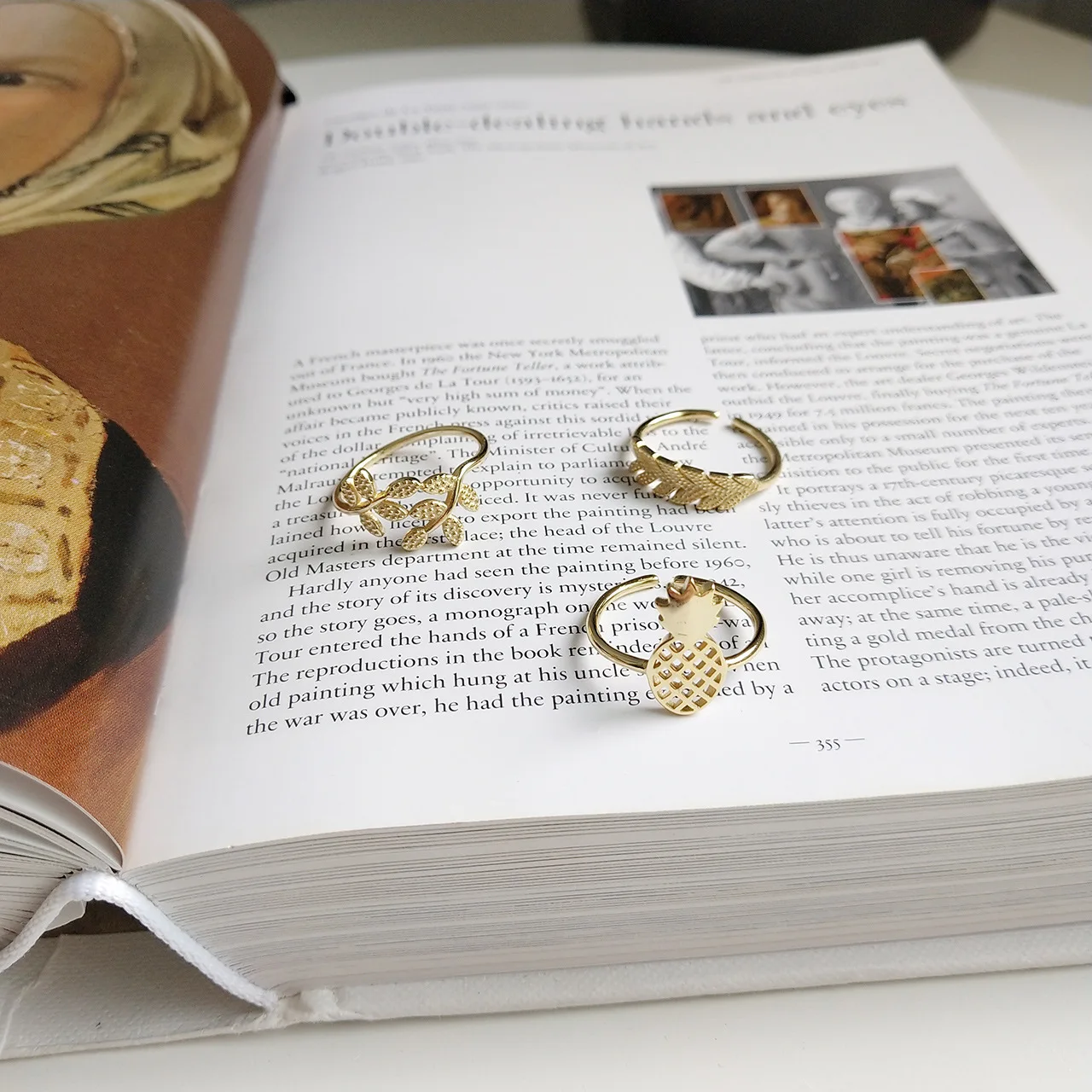 925 Sterling Silver European Simple Fruit Pineapple Leaf Malt Ring Women Classic Fashion Party Jewelry Girlfriend Gift - Image 2