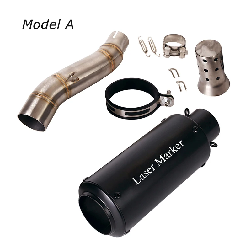 Slip for Honda CBR300R CB300F CB300R Motorcycle Exhaust Tips Muffler Vent Tube Mid Link Pipe Set System - Image 2