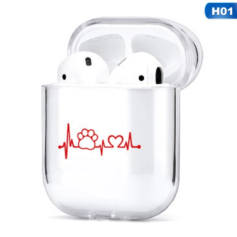 Роспись наушники чехол для AirPods чехол Чехол милый рисунок Fundas для Аксессуары для AirPods футболка с забавным мультипликационным принтом «жесткий чехол из поликарбоната