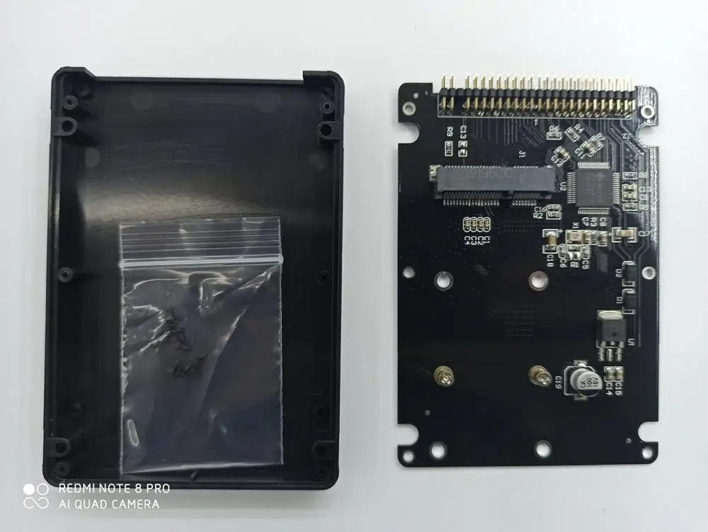 SOUPEI 44PIN mSATA до 2," IDE HDD SSD mSATA адаптер PATA конвертер карта с Чехол 10*7*0,9 см