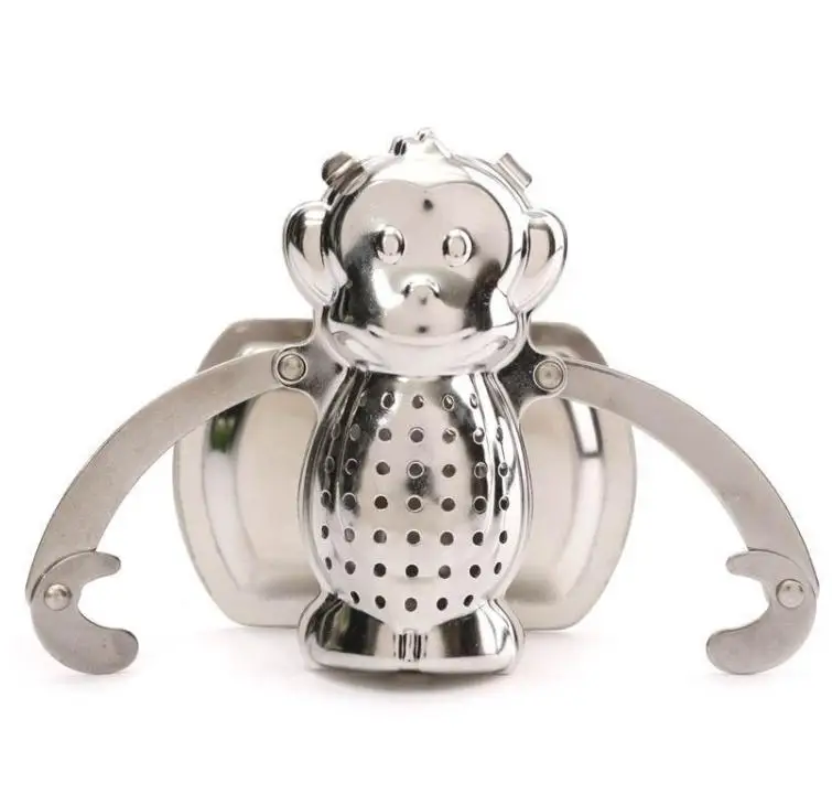 

Monkey Stainless Steel Tea Infuser Herb Filter Tea Strainer Teapot Coffee Drinkware Tool SN3364