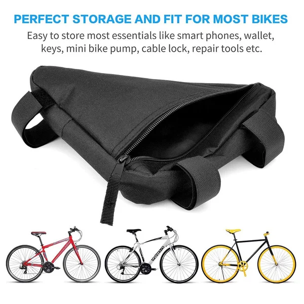 Waterproof Triangle Cycling Bike Bicycle Frame Front Tube Bag Saddle Pouch Bag 
