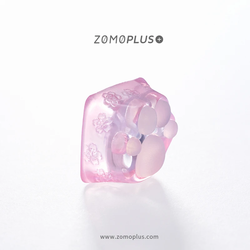 Zomo Plus Kawaii Bonito 3d Impresso Resina & Silicone Sakura Tiffany Kitty Pata Artesanal Keycap Teclado Mecânico Gato Pata Keycap - Imagem 6