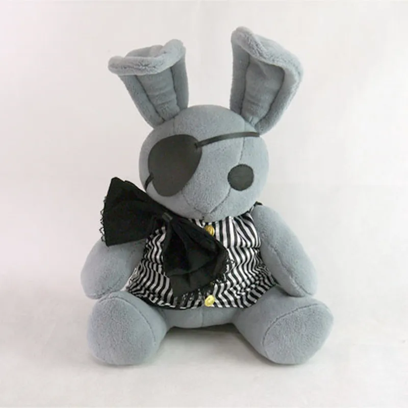Black Butler Cosplay Plush Toy Amime Ciel Phantomhive Sebastian Michaelis Pet Rabbit Peter Figure Doll Soft Pillow 30cm For Gift