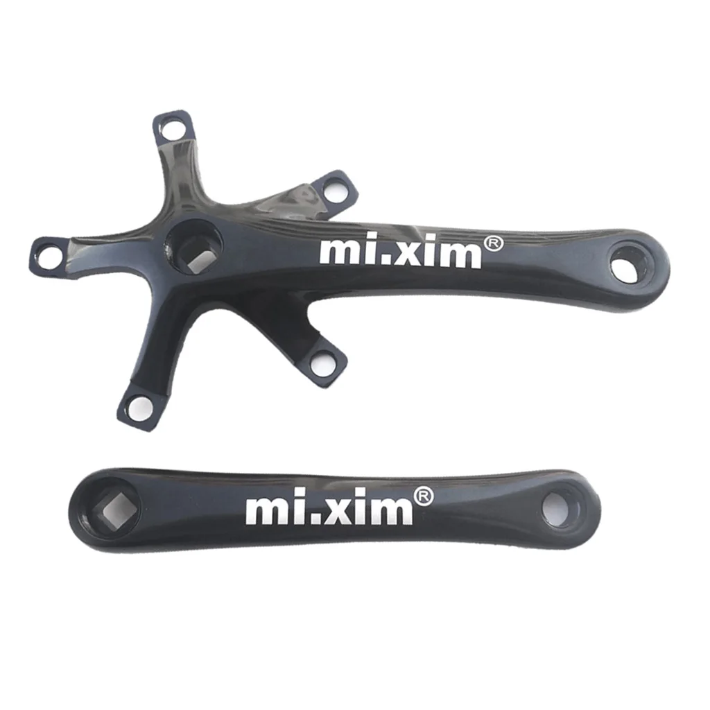 mi. Xim Road Bike Crank Arms 170mm 130BCD Aluminum Bicycle Crankset MTB Road Bike Bottom Bracket Crank Arm for Folding Bike