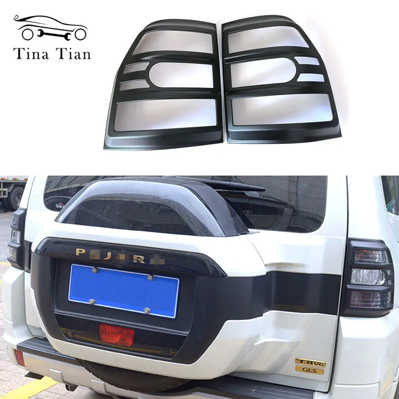 Для Mitsubishi Pajero 2007 2008 2009 2010 2011 2012 2013 2014 2015 2016 2017 2018 2019 черный матовый задний фонарь