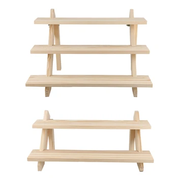

Jewelry Display Tray Pendant Earrings Rings Display Blocks Solid Wood Jewelry Display Holder