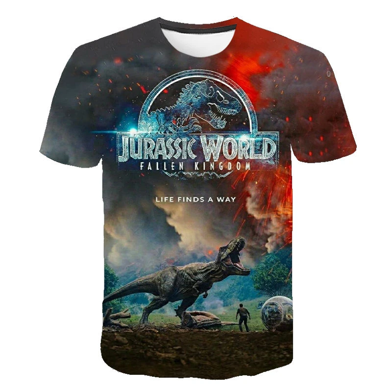 Jurassic World 3d Print Shirt | Shirts Men 3d Jurassic World - Funny Men's  T-shirt - Aliexpress