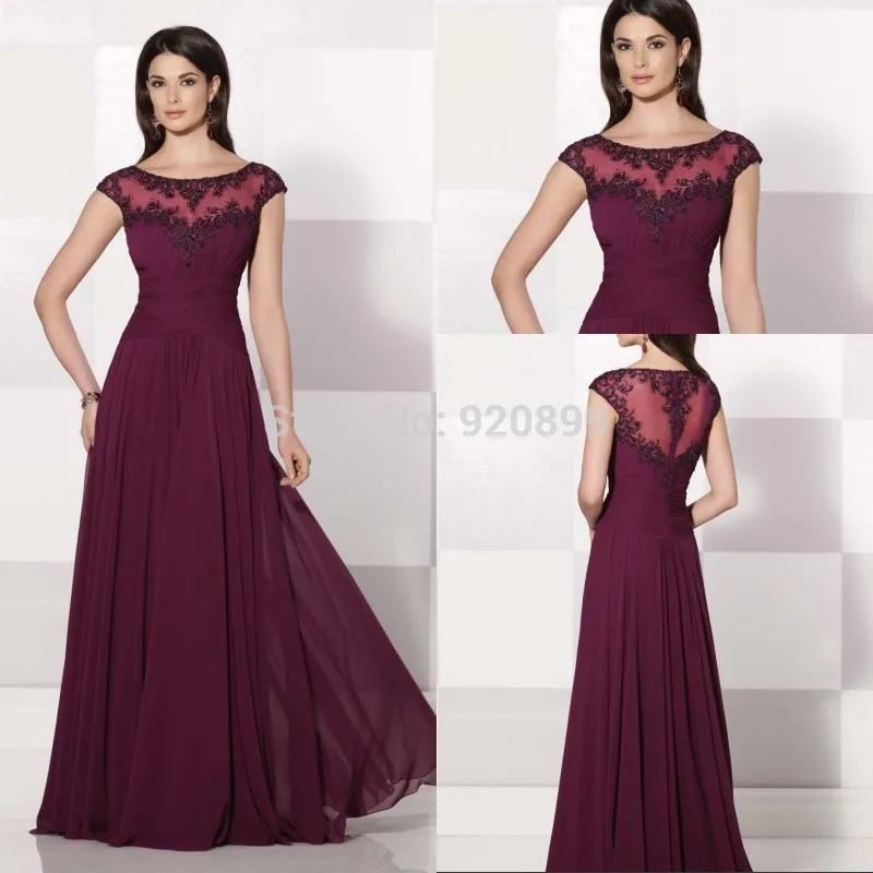 Красивое платье, vestido de novia, закрытое сзади длинное шифоновое Бордовое платье для выпускного вечера с рукавом-крылышком, вечернее платье