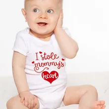 Забавный Детский боди с принтом «я» и «я», «мама», «сердце», одежда с короткими рукавами для малышей, детский комбинезон, одежда для маленьких девочек, для маленьких мальчиков 0-18 месяцев