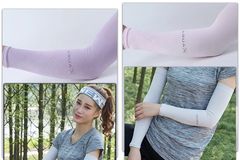 Summer Sun-resistant Cuff Ice Sleeve Cold Cuff Korean-style Outdoor Riding Sunscreen Lotion Refers to Viscose Sleeves a Generati