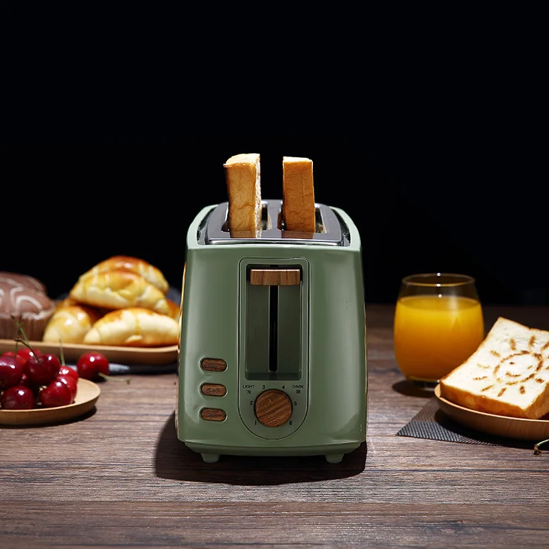 Электрический тостер из нержавеющей стали, Бытовая Автоматическая хлебопечка, машина для завтрака, тост, сэндвич, гриль, духовка, 2 ломтика