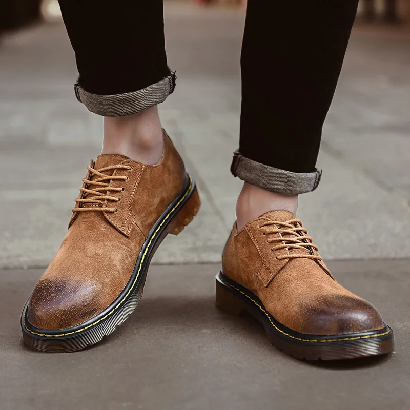Мужская повседневная обувь; Мужская обувь из коровьей замши; уличная мода; оксфорды; сезон весна; деловая дышащая обувь в Корейском стиле; j3