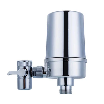 

Impurities and Residual Chlorine Removal Ceramic, estic Kitchen Faucet Electroplating Water Purifier,Silver