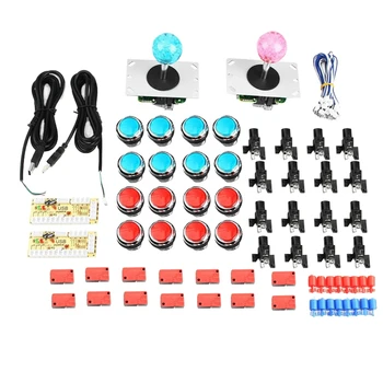 

DIY Arcade Kit 2x Players USB Encoder to Joystick PC Games Joystick for Mame KOF SNK Fighting Games