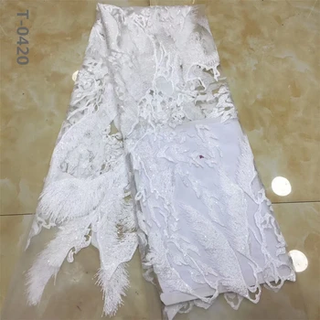 

Hot Sale Nigerian Laces Fabrics High Quality African Net Lace Fabric Wedding African French Net Lace Fabric 5 Yards