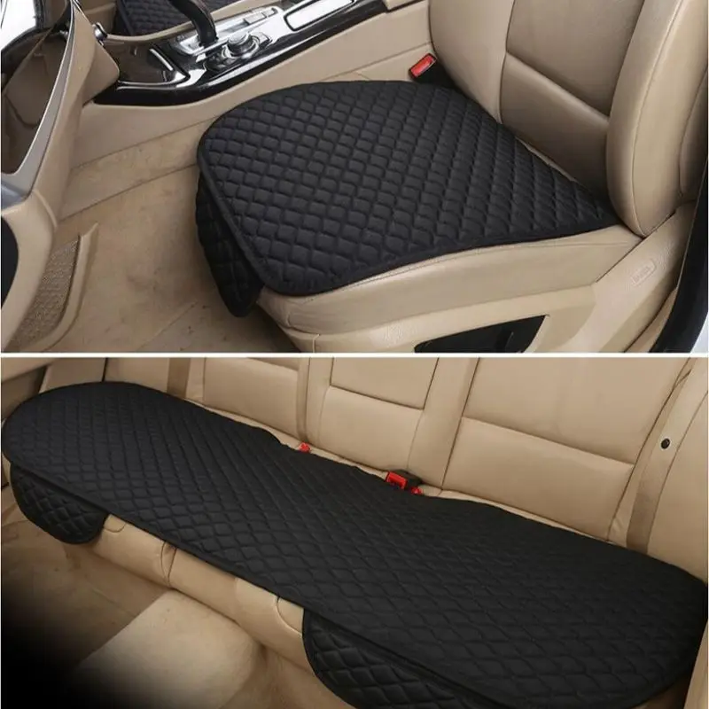 

Car seat backseat cushion four seasons linen seat pad Car seat cover Auto seat passenger cushions Fit Most Car Truck Suv or Van