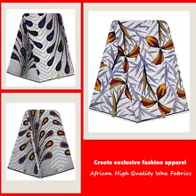 Африканская воск ткани для одежды Высококачественная Анкара 6 yard голландский Высокое качество Нигерия Воск для печати шитья с принтом супер ткани