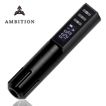 

Ambition Wireless Tattoo Machine Battery Pen Brushless Motor Professional Rechargeable Tattoo Equipment LED Display