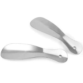 

19cm Easy Handle Shoe Horns Professional Shoehorn Practical Durable Stainless Steel Silver Tone Shoe Horn Lifter Sturdy Slip