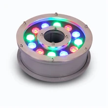 Открытый подводный свет IP68 фонтан подводный свет 6 Вт/9W12W/15 Вт/18 Вт 12 В/85-265 в плавательный бассейн водонепроницаемый прожектор