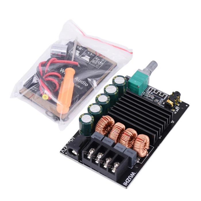 100WX2 Bluetooth Digital Amplifier Board 2 Channel Audio Amp Module with Filter TPA3116 NK-Shopping