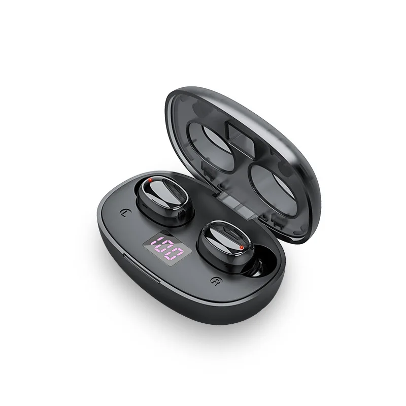 

TWS Waterproof Earbuds Headsets With MicrophoneEarphone Bluetooth LED Display 1200mAh Charging Box Wireless Headphone