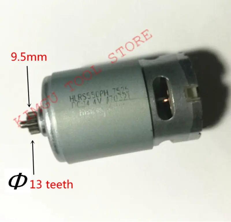 motor 13 зубьев, 13 зубьев двигателя, 14,4 В, замена для BOSCH GSR14.4-2-LI PSR 14,4 li-2, PSR14.4LI-2, PSR1440LI-2, GSR 14,4-2-li, буровой двигатель - Цвет: motor