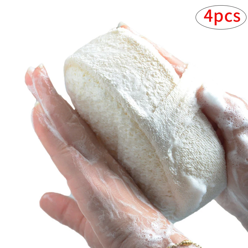 

Exfoliating Loofah Bath Sponge Pads Pack of 4-Great for Exfoliating