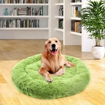 

Round Plush Pet Cat Dog Bed Winter Warm Soft Sleeping Pad House for Dog Cat Bed Sofa Cushion Kennel Pet Mat 7 Colors