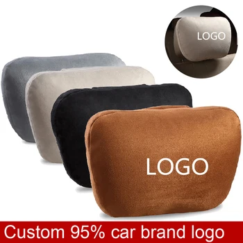 

Black Memory Rebound Car Seat Rest Cushion Headrest Neck Pillow For Audi Lexus Tesla BMW for Mercedes Jeep Infiniti Cadillac