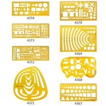 1 шт. K Смола окружности, квадраты, треугольник, геометрический шаблон, линейка, трафарет, измерительные картографические инструменты для рисования, школьные канцелярские принадлежности