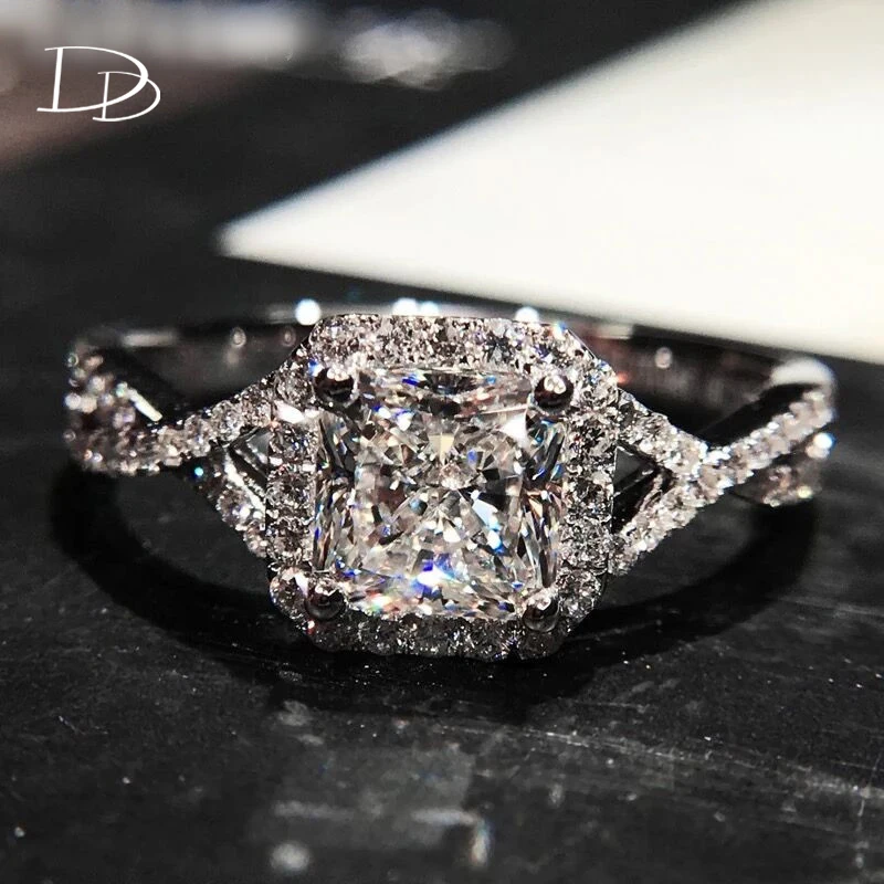 

DODO Luxury Wedding band engagement rings for women's vintage fashion female rings bague femme argent 925 DD508