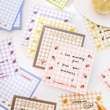 

Kawaii fruit notes ins portable message hand account decoration material paper message board cute memo kawaii school supplies