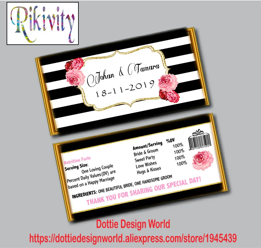 Non Personalized Baby Shower Candy Bar Wrappers