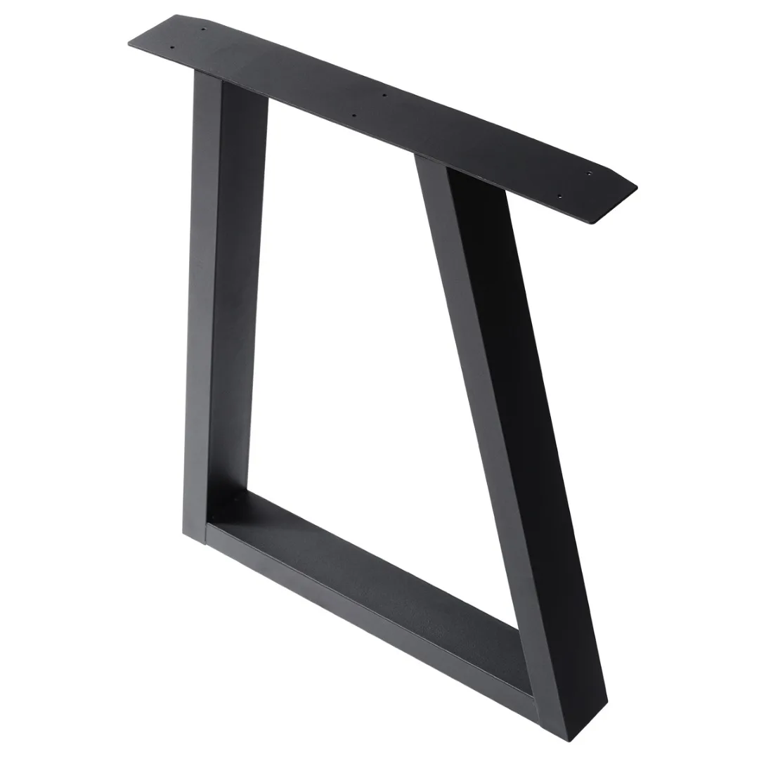 Industrial Trapezium Design Table Legs For Dining Benches Office Desks Table Legs New Furniture Feet End Table Legs 60*72cm(L*H)