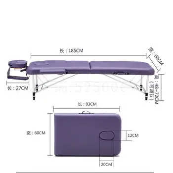 

Folding massage bed beauty bed massage therapy acupuncture bed fire therapy home portable tattoo