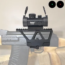 Tactical Hunting Holographic 1 x 40mm Airsoft Red Green Dot Sight Rifle Scope with Scope Mount Side Rail for AK-47 AK-74 цена Tactical Hunting Holographic 1 x 40mm Airsoft Red Green Dot Sight Rifle Scope with Scope Mount Side Rail for AK-47 AK-74 цены онлайн