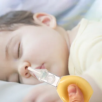 

Congestion Nose Cleaner Nasal Aspirator Infant Silicone Hygienic Portable For Baby Soft Tip Newborns Vacuum Sucker Anti Backflow