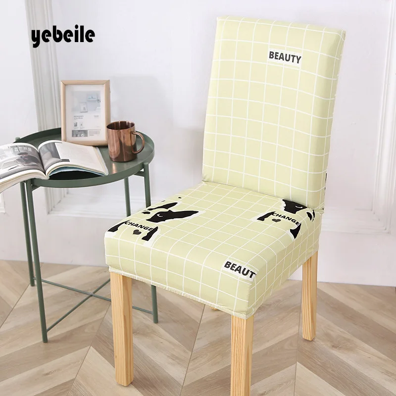13 Yebeile эластичные полосатые чехлы для стульев с поперечным узором, спандекс, для столовой, растягивающиеся чехлы для сидений, защитный чехол для стула, для ресторана - Цвет: 13